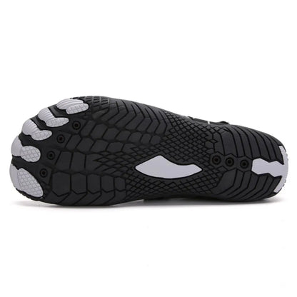 Men Women Water Shoes Barefoot Quick Dry Aqua Sports Shoes - Black Size EU37 = US4 - Image 5