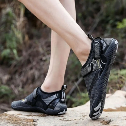 Men Women Water Shoes Barefoot Quick Dry Aqua Sports Shoes - Black Size EU40 = US7 - Image 7