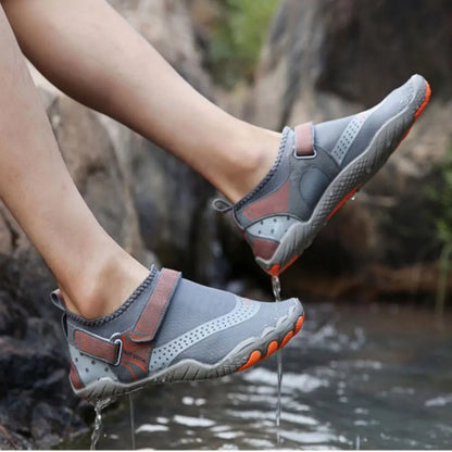 Men Women Water Shoes Barefoot Quick Dry Aqua Sports Shoes - Grey Size EU41 = US7.5 - Image 8