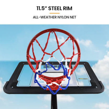 DR. DUNK Portable Kids Basketball Hoop Stand System, 1.15m to 1.60m Height Adjustable - Image 5