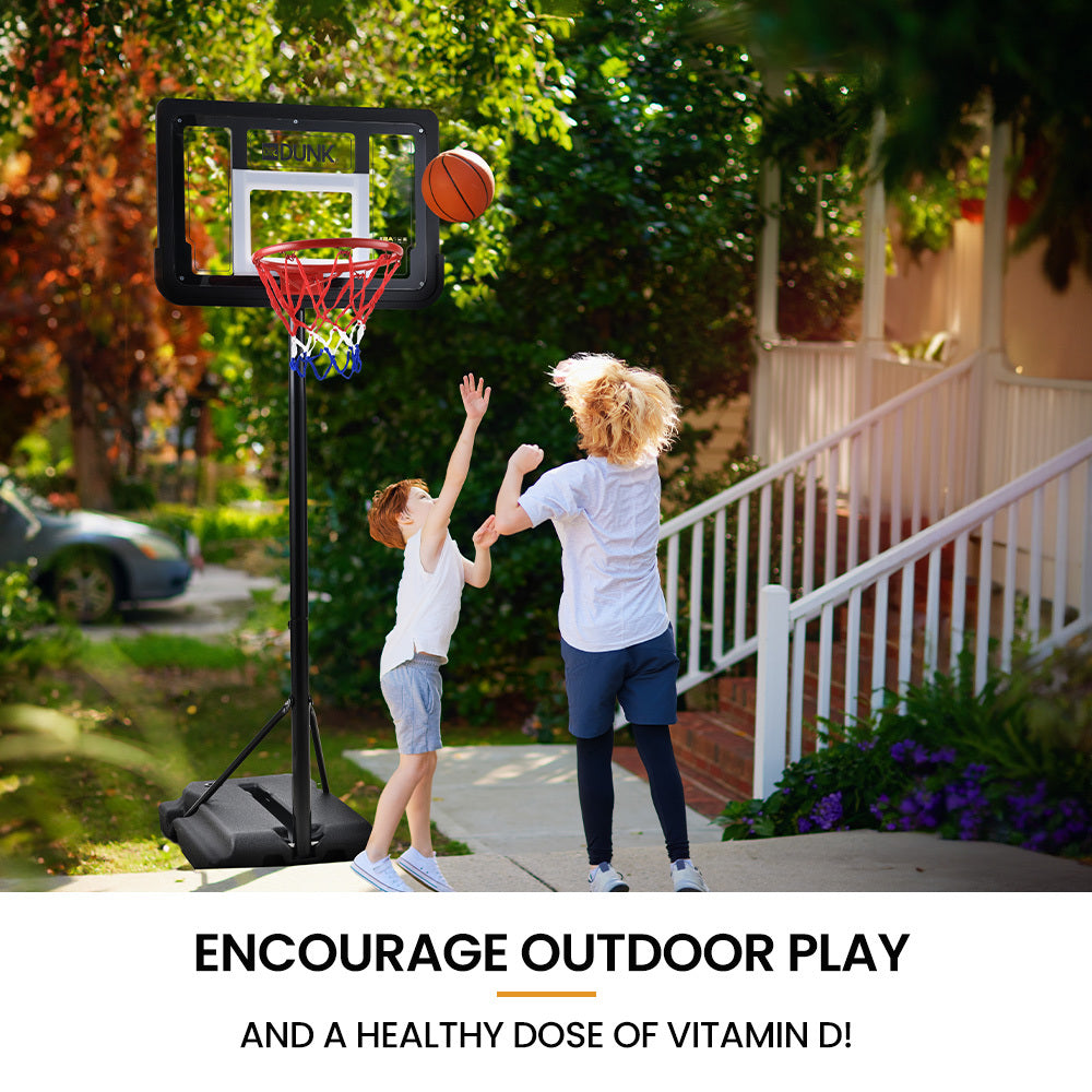 DR. DUNK Portable Kids Basketball Hoop Stand System, 1.15m to 1.60m Height Adjustable - Image 7