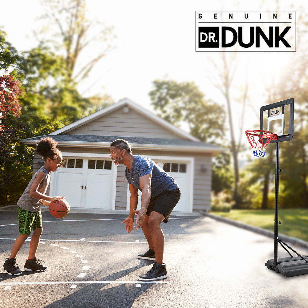 DR. DUNK Portable Kids Basketball Hoop Stand System, 1.15m to 1.60m Height Adjustable - Image 9