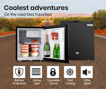 GECKO 57L Portable Camping Bar Fridge with Freezer 12V/24V, Black - Image 4