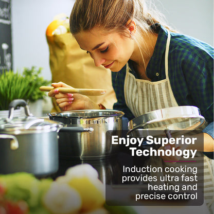 EuroChef 60cm 4 Zone Induction Cooktop, 6800W Electric, Touch Controls - Image 6