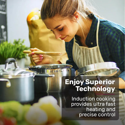 EuroChef 60cm 4 Zone Induction Cooktop, 6800W Electric, Touch Controls - Image 6