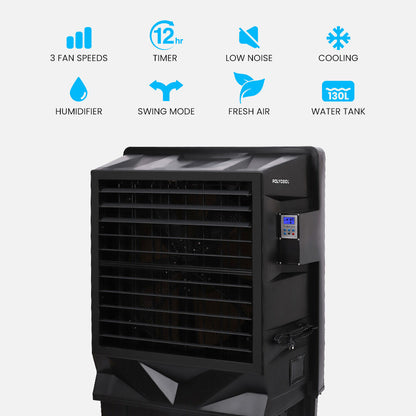 POLYCOOL 130L 750W Evaporative Air Cooler, Commercial Industrial Grade, Remote Control, Purifier, Fan - Image 3