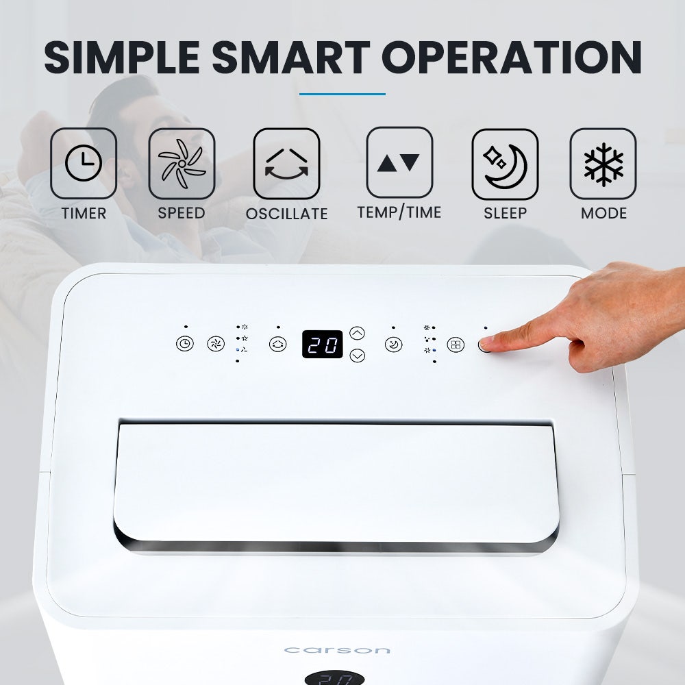 CARSON 3.5kW Portable Air Conditioner, with Dehumidifier Mode & Fan Cooler - Image 3