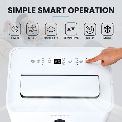 CARSON 3.5kW Portable Air Conditioner, with Dehumidifier Mode & Fan Cooler - Image 3