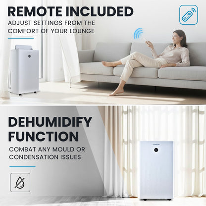 CARSON 3.5kW Portable Air Conditioner, with Dehumidifier Mode & Fan Cooler - Image 8
