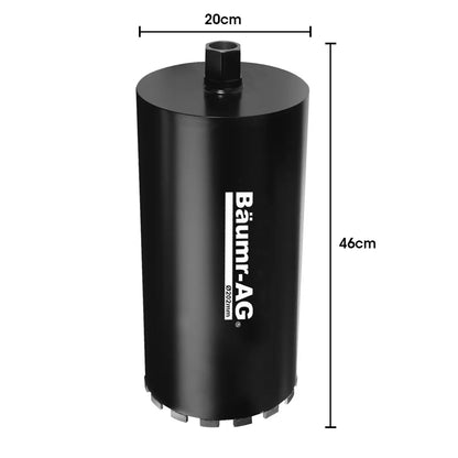 Baumr-AG 202 x 400mm Diamond Core Drill Bit DBX Series, Industrial 1.1/4-UNC - Image 2