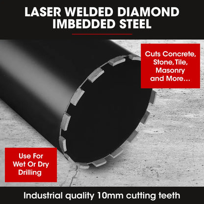 Baumr-AG 202 x 400mm Diamond Core Drill Bit DBX Series, Industrial 1.1/4-UNC - Image 3