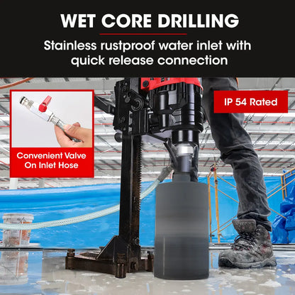 BAUMR-AG 3000W 200mm Concrete Core Drill with Stand Rig - Image 6