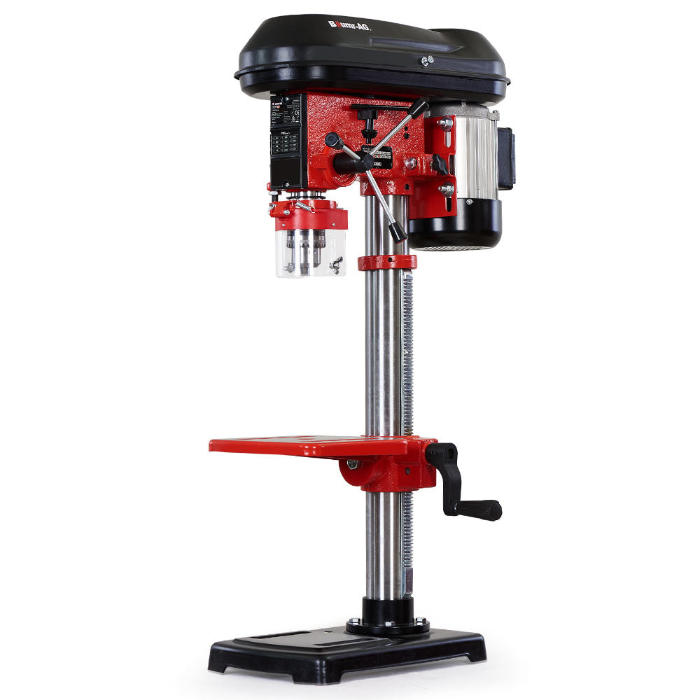 Baumr-AG DP15 600W 10" Pedestal Bench Drill Press, 12 Speeds, 16mm Chuck (DP15 II)