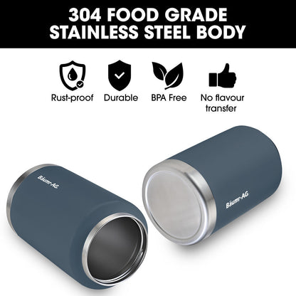 Baumr-AG 3.8L Double Wall Insulated Stainless Steel Water Bottle, Drink Jug with Handle, Blue - Image 4