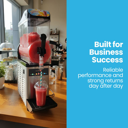 POLYCOOL 12L Single Tank Commercial Slush Machine, Digital Control Panel, SAA Approved, Juice and Frozen Slushy Maker - Image 9