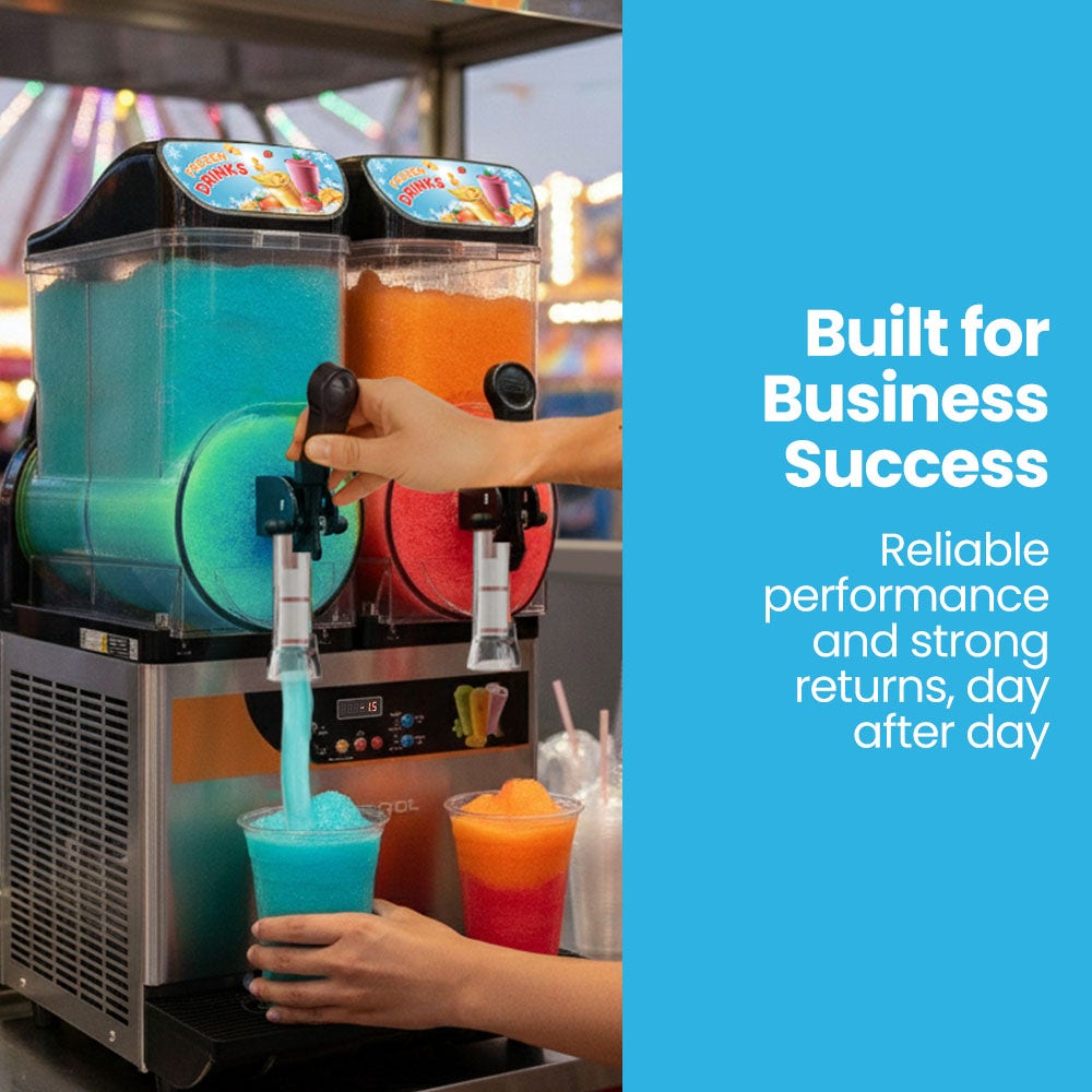 POLYCOOL 24L Double Tank Commercial Slush Machine, Digital Control Panel, SAA Approved, Juice and Frozen Slushy Maker - Image 8