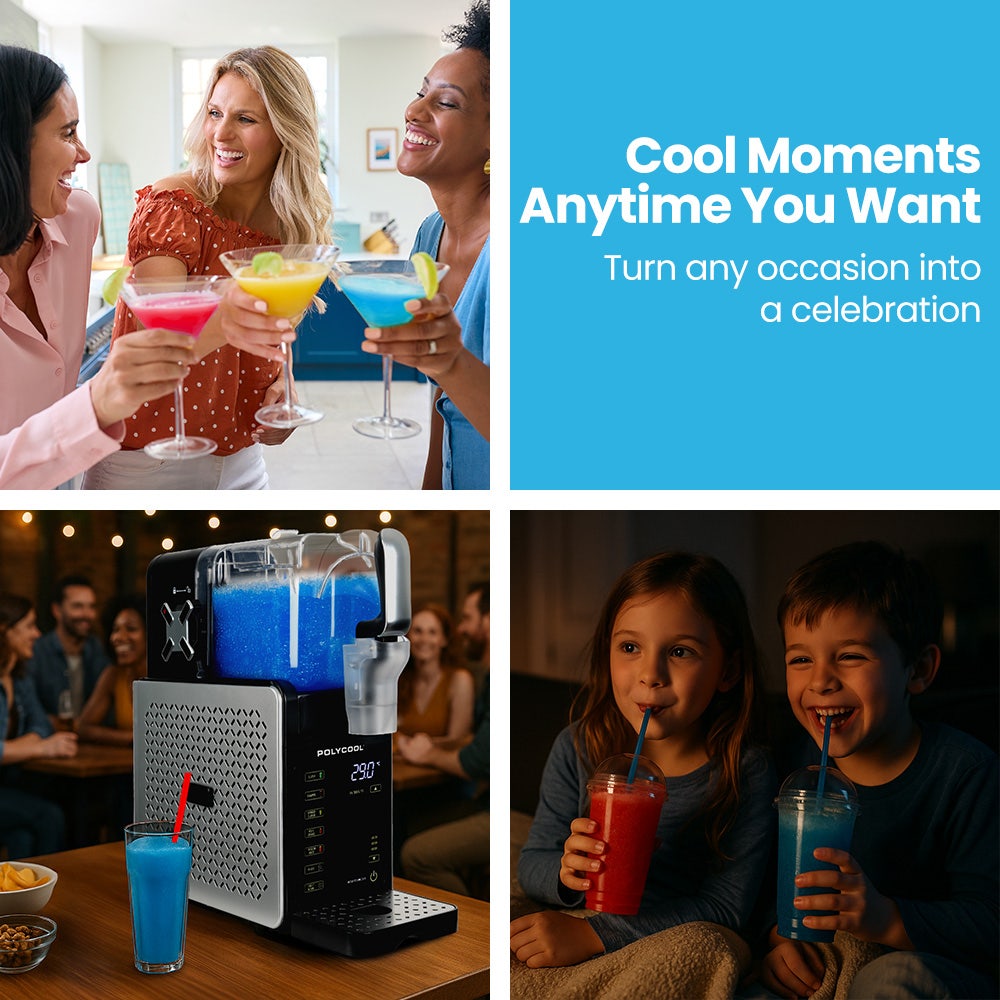 POLYCOOL 3L Slushie Frozen Drink Maker, Home Slush Machine, Fast Chilling, Easy Digital Controls - Image 7