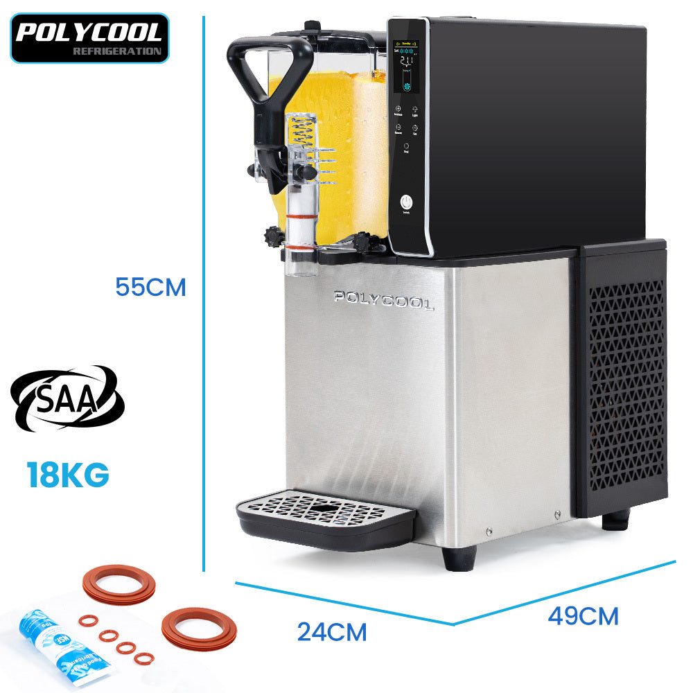 POLYCOOL 3L Single Tank Slushie Machine, Digital Control Slushy Maker - Image 2