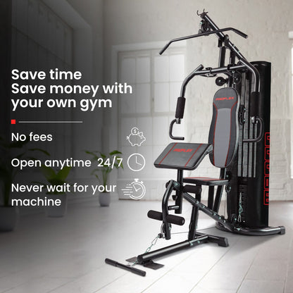PROFLEX Multi-Station Compact Home Gym Set, 150lbs Weight Plates- M8000 - Image 9