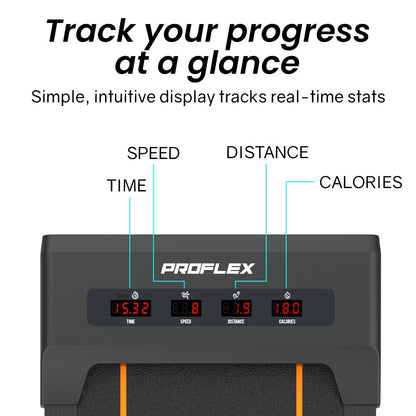PROFLEX Electric Walking Pad Under Desk Treadmill, Remote Control, Compact Foldable Size, Tablet Holder, LCD Display, Walk or Light Jog - Image 3