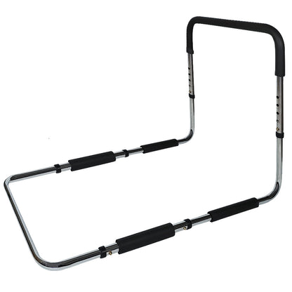 Equipmed Bed Assist Adjustable Hand Rail Support Aid for Seniors, 125kg Capacity, Bedside with Soft Grip Handle