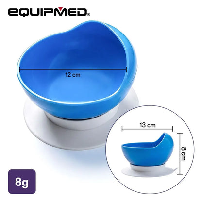 EQUIPMED Scoop Bowl with Suction Base, Non-Slip, High Rim, Adaptive Dining Aid for Elderly Arthritis Disability,Self-Feeding, BPA Free - Image 4
