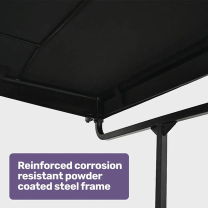 EQUIPMED Mobility Scooter & Power Wheelchair Shade Canopy Roof, 1-Inch Mount, 3 Height Settings, Black - Image 7