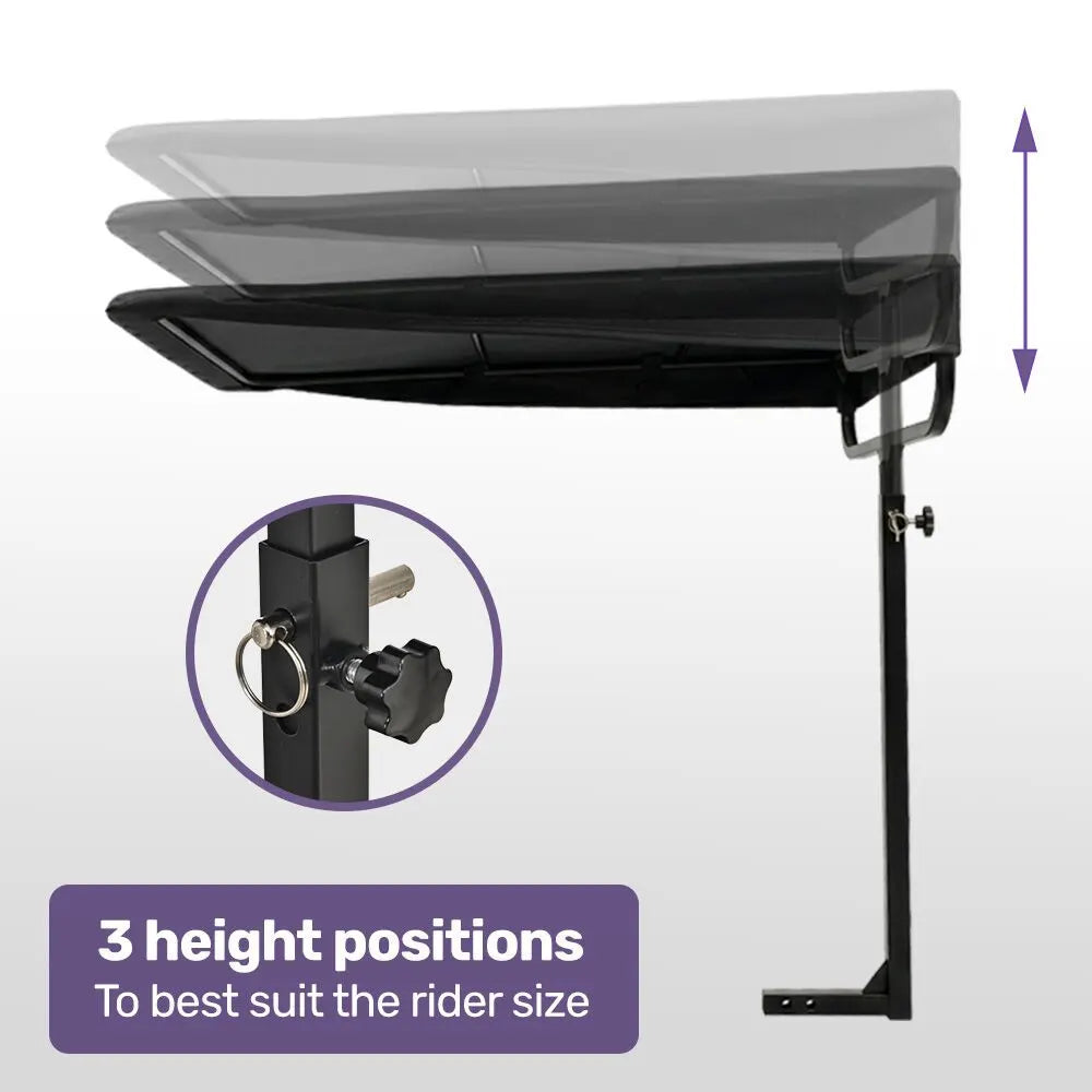 EQUIPMED Mobility Scooter & Power Wheelchair Shade Canopy Roof, 1-Inch Mount, 3 Height Settings, Black - Image 8