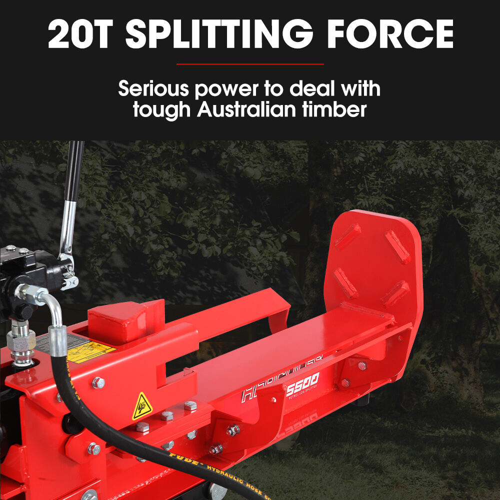 BAUMR-AG 20 Tonne Petrol Hydraulic Wood Log Splitter, Horizontal and Vertical Logsplitter - HPS500 - Image 2