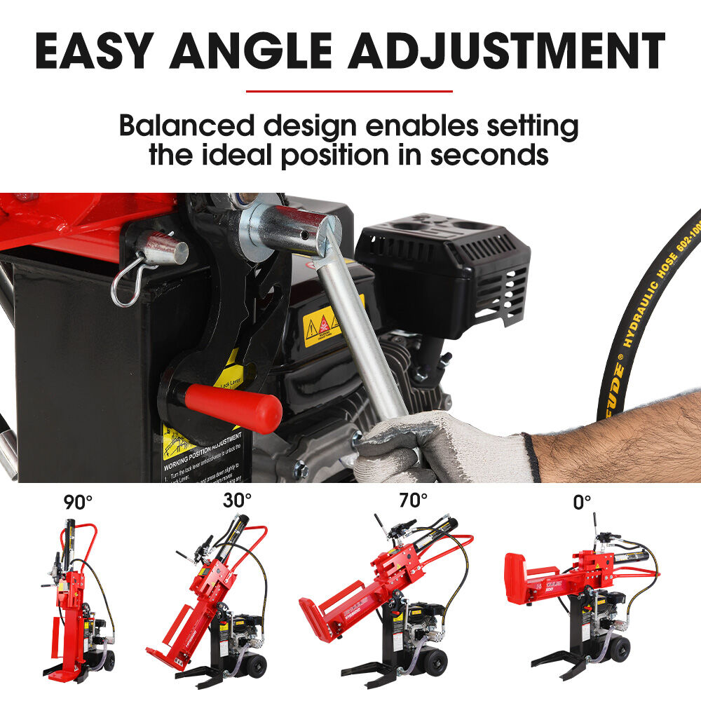 BAUMR-AG 20 Tonne Petrol Hydraulic Wood Log Splitter, Horizontal and Vertical Logsplitter - HPS500 - Image 9