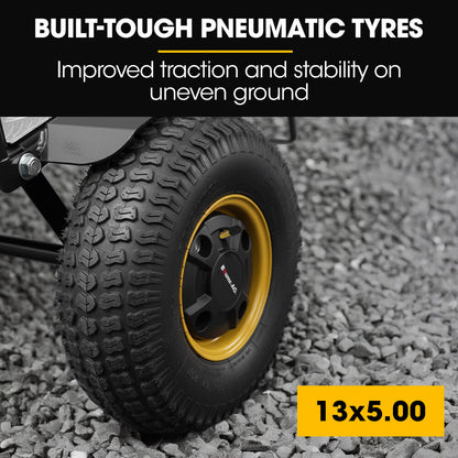BAUMR-AG 40V Li-ion 260kg Electric Powered Hand Truck Trolley, 400W Brushless motor, Up to 6km/h, 4hr Runtime, Adjustable Width, Folds for Logistics, Moving - Image 3