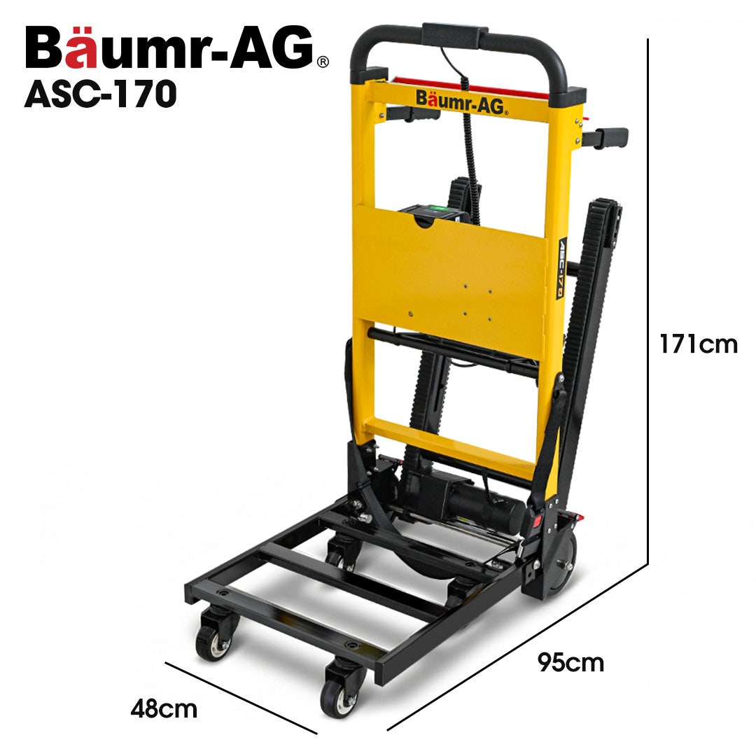 BAUMR-AG Electric Stair Climbing Hand Truck 159kg Load, Foldable Motorised Dolly Cart for Moving Furniture Appliances Equipment - Image 2