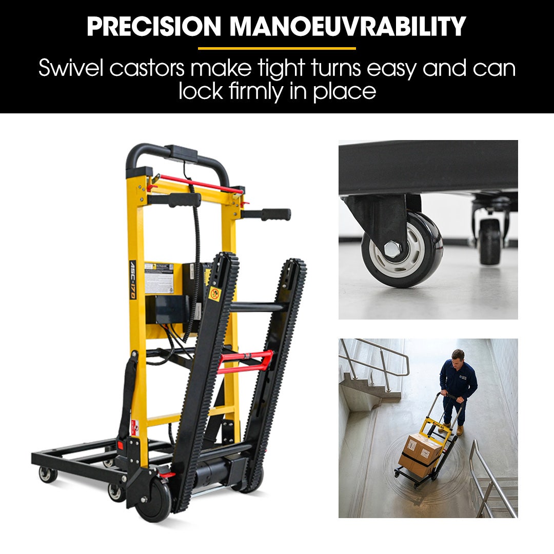 BAUMR-AG Electric Stair Climbing Hand Truck 159kg Load, Foldable Motorised Dolly Cart for Moving Furniture Appliances Equipment - Image 7