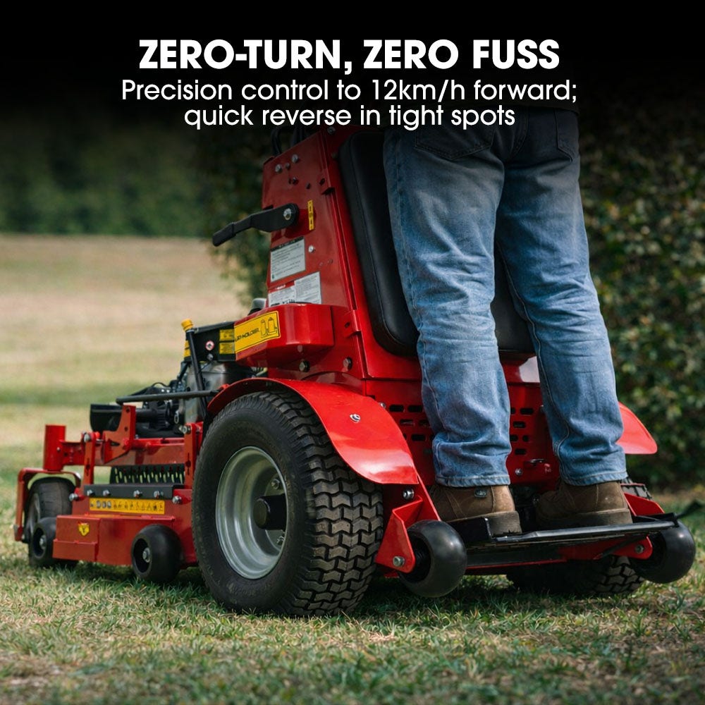 BAUMR-AG 32" Stand-On Zero-Turn Mower, Electric Start, 23hp, 764cc, Hydrostatic Drive, 10 Cut Heights - Image 2