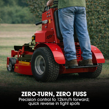 BAUMR-AG 36" Stand-On Zero-Turn Mower, Electric Start, 23hp, 764cc, Hydrostatic Drive, 10 Cut Heights - Image 4