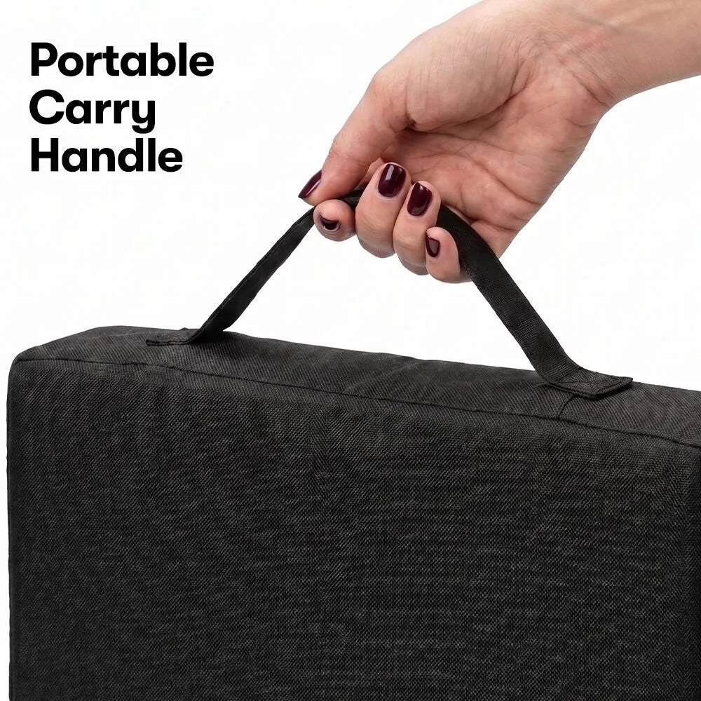 EQUIPMED Portable Padded Stadium Seat, Black - Image 2