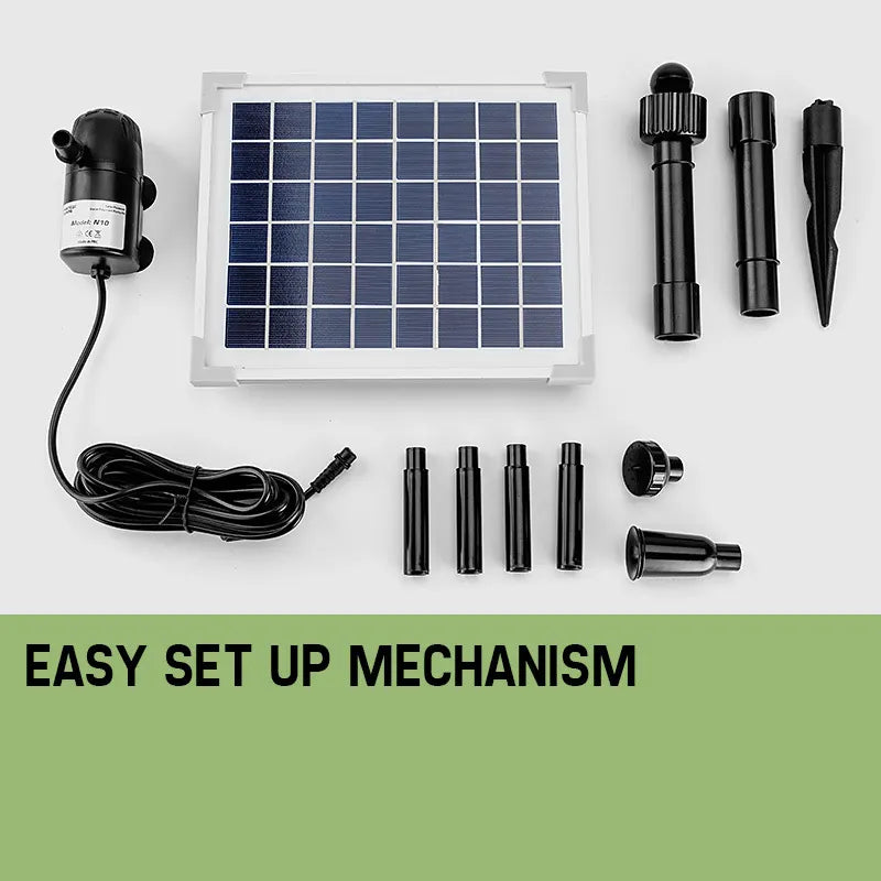 Protege 20W Solar Fountain Submersible Water Pump Power Panel Kit Garden Pond - Image 4