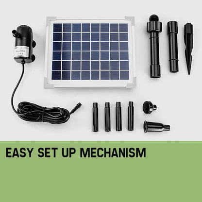 Protege 20W Solar Fountain Submersible Water Pump Power Panel Kit Garden Pond - Image 4