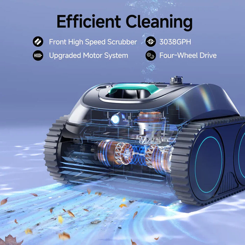 WYBOT C1 Cordless Robotic Pool Cleaner, with APP Control, Auto Vacuum Robot, Wall & Waterline Cleaning, Above Ground Inground up to 150sqm - Image 2
