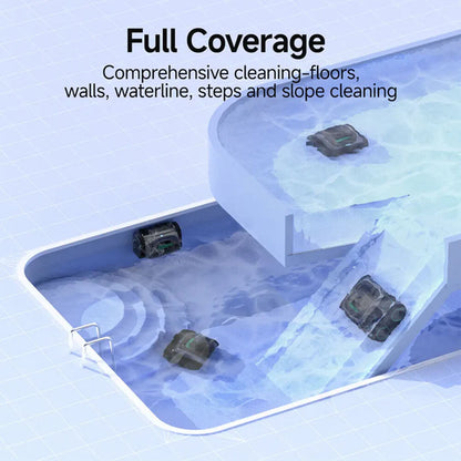 WYBOT C1 Cordless Robotic Pool Cleaner, with APP Control, Auto Vacuum Robot, Wall & Waterline Cleaning, Above Ground Inground up to 150sqm - Image 3