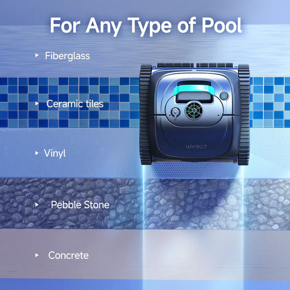 WYBOT C1 Cordless Robotic Pool Cleaner, with APP Control, Auto Vacuum Robot, Wall & Waterline Cleaning, Above Ground Inground up to 150sqm - Image 4