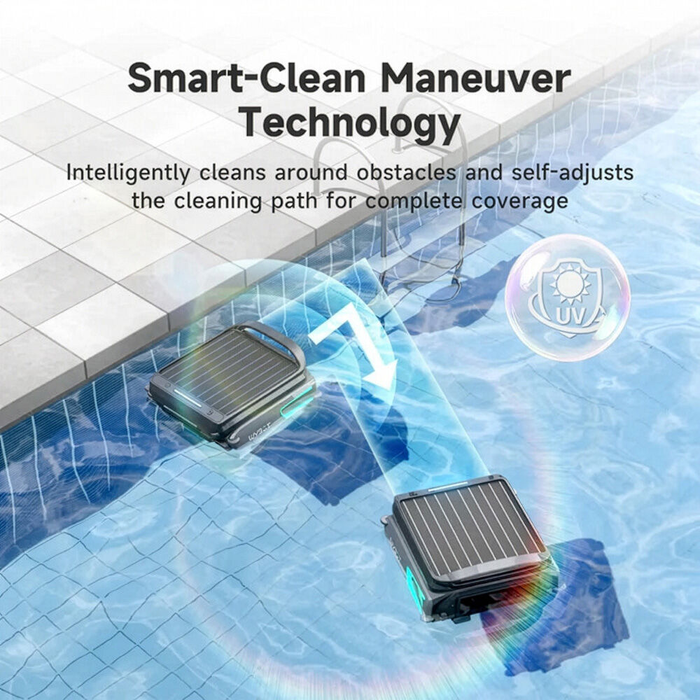 WYBOT F1 Solar Robotic Pool Skimmer, Large 7L Basket, APP Control and Customisable Route, Automatic Cleaner of Leaves and Fine Debris - Image 7