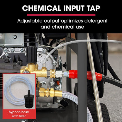 JET-USA Commercial Diesel High-Pressure Washer Cleaner, Electric Start 10hp 418cc, 15m Steel Braided Hose, Adjustable Triplex Pump - DX800 - Image 9