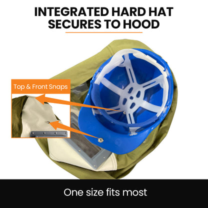 Unimac Sandblasting Safety Hood, Built-in Hard Hat, Abrasive Sand Blasting PPE Equipment - Image 4