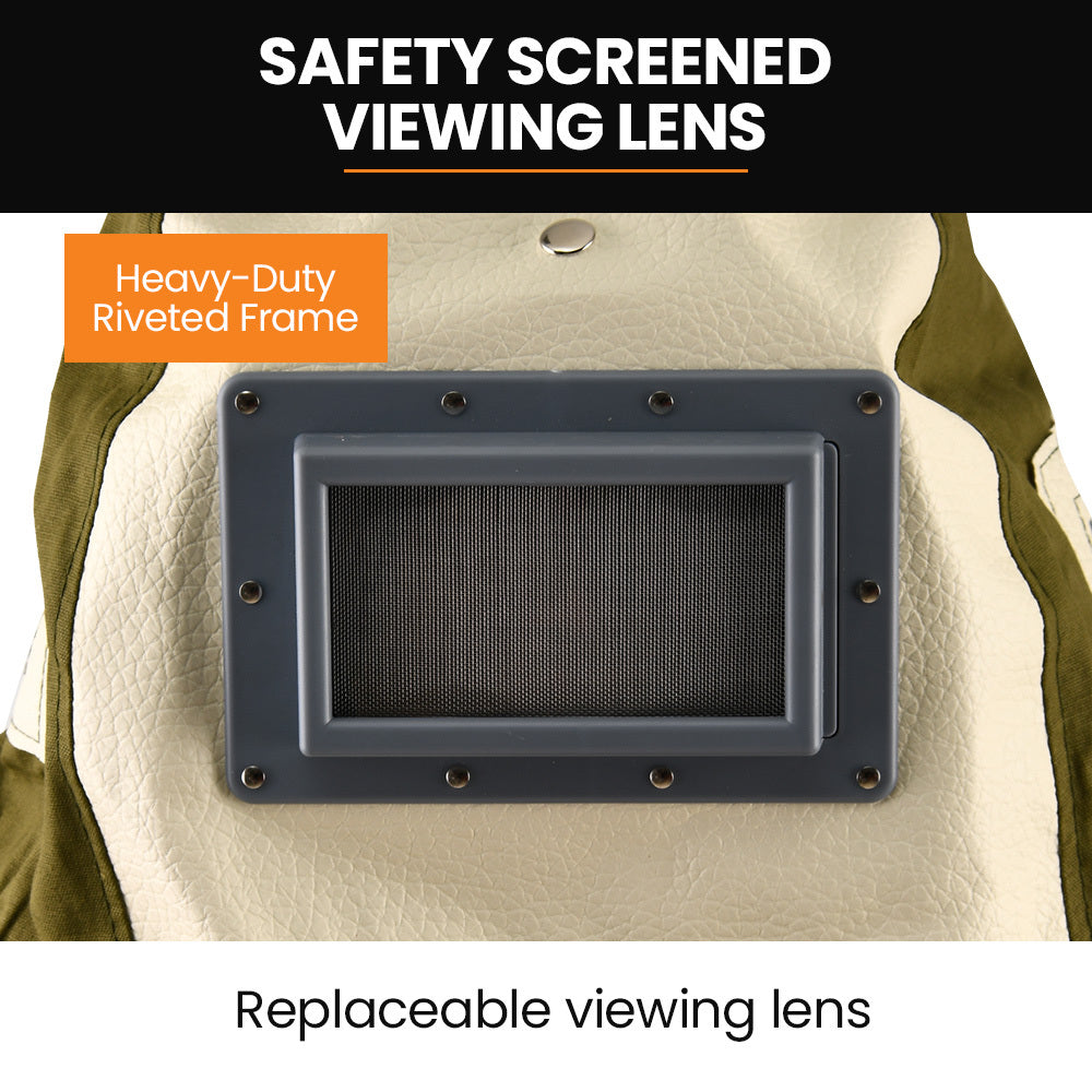 Unimac Sandblasting Safety Hood, Built-in Hard Hat, Abrasive Sand Blasting PPE Equipment - Image 5