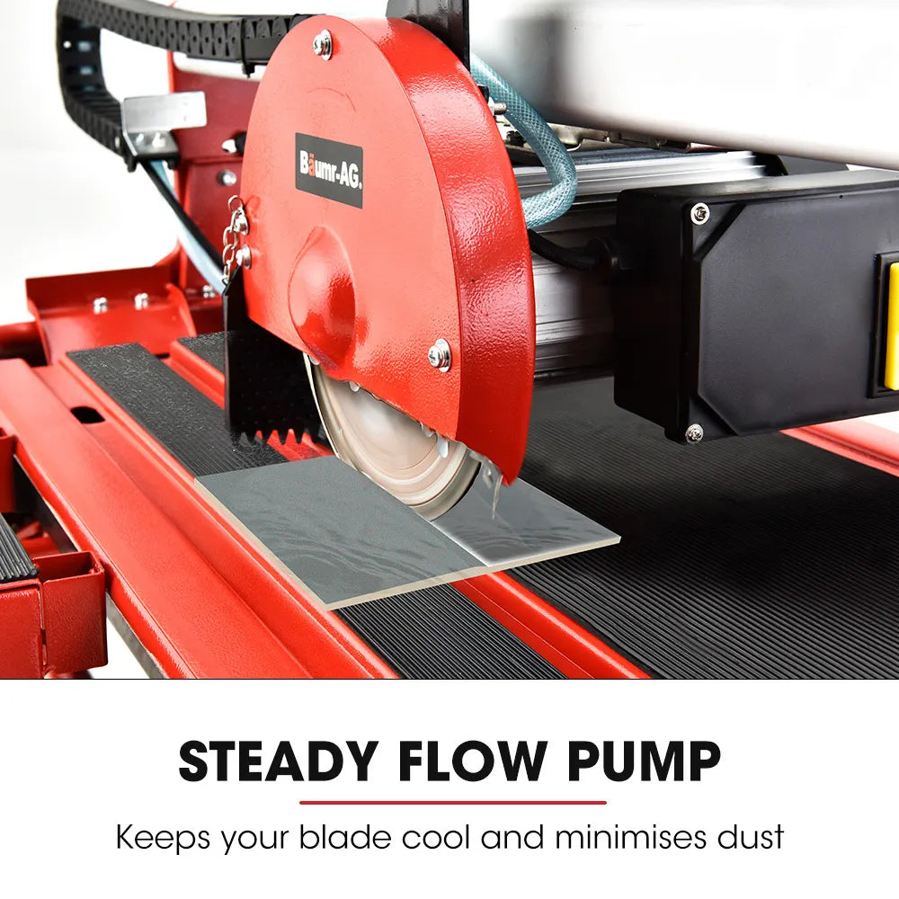 BAUMR-AG 800W Electric Tile Saw Cutter with 200mm (8") Blade, 720mm Cutting Length, Side Extension Table - Image 4
