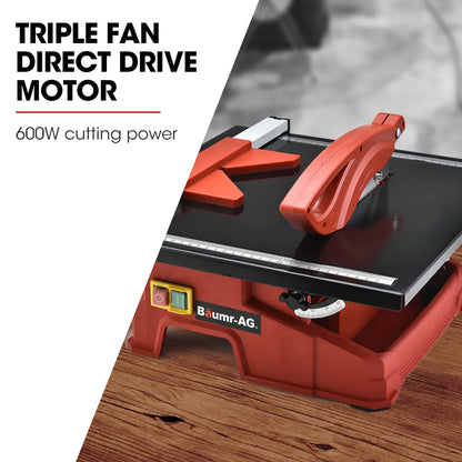 BAUMR-AG 600W Electric Tile Saw Cutter with 180mm (7") Blade - Image 2