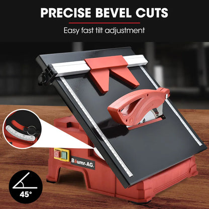 BAUMR-AG 600W Electric Tile Saw Cutter with 180mm (7") Blade - Image 5