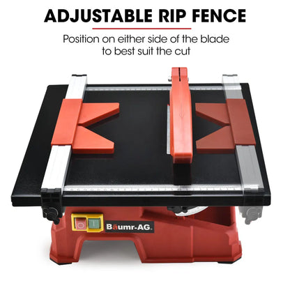 BAUMR-AG 600W Electric Tile Saw Cutter with 180mm (7") Blade - Image 7