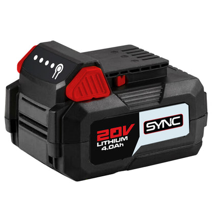 BAUMR-AG 20V 4Ah SYNC Lithium-Ion Battery, Replacement or Spare Battery, Rechargeable